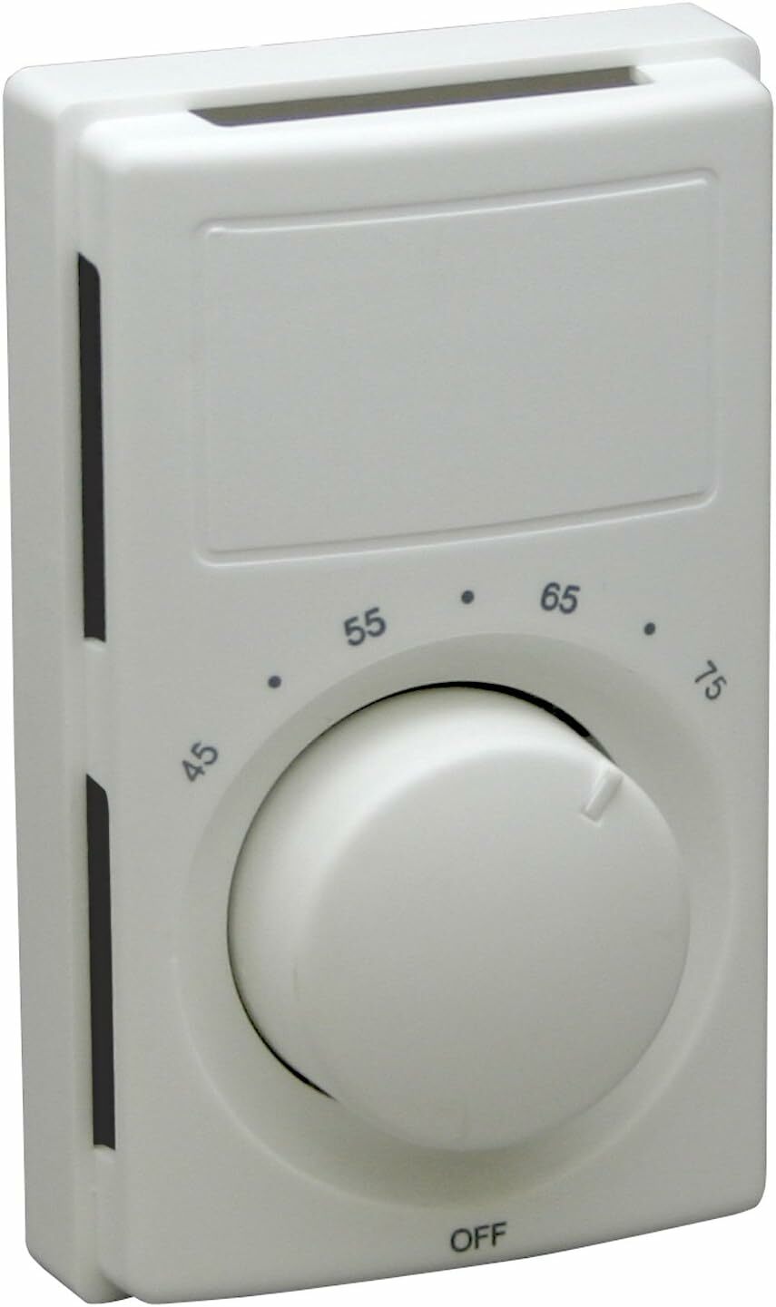 WHITE SPST 22A TSTAT 1 POLE F Get all of the control and accuracy you need, precisely where you need it. Wall thermostats are a snap to install and feature easy to use controls. Thermostats range from low-voltage and line-voltage powered to electric, digital and programmable for a full range of accuracy.