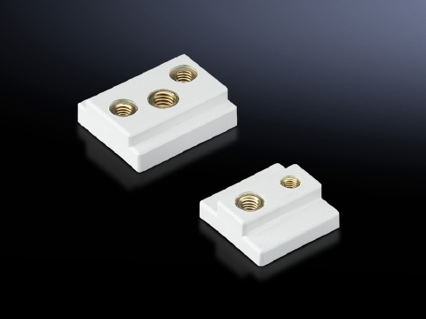 Sliding blocks, for circuit-breaker component adaptors, color: RAL 7035