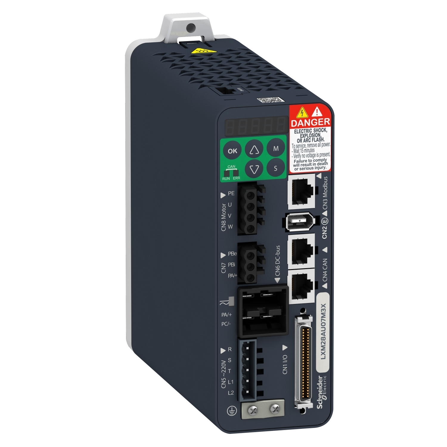motion servo drive, Lexium 28, single and three phase, 200 to 240V, 100W