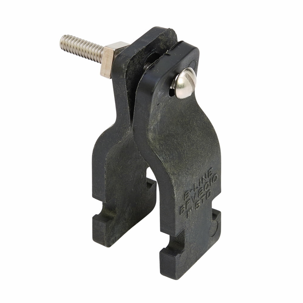 Eaton B-Line series pipe clamp, 1.5" H x 1.5" L x 1.5" W, Steel, Non-metallic pipe clamps