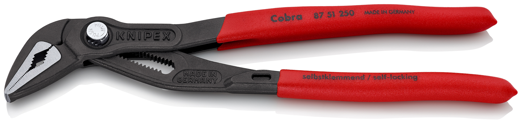 Cobra Extra-Slim (ES) Water Pump Pliers, 10 in., Non-Slip Plastic