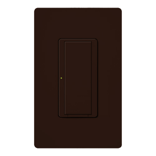 RadioRA 2 Switch, Multi-location/single-pole, neutral required, 120V/8A light or 1/4 HP motor/5.8A motor in brown