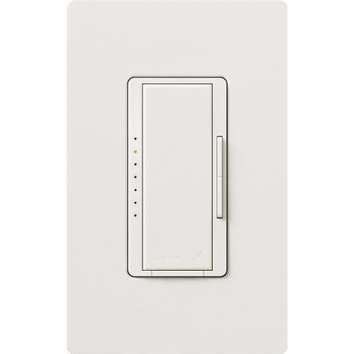 RadioRA 2 Dimmer, Incandescent/Halogen, Magnetic Low-Voltage, Multi-location/single-pole, neutral required, 120V/1000W in snow