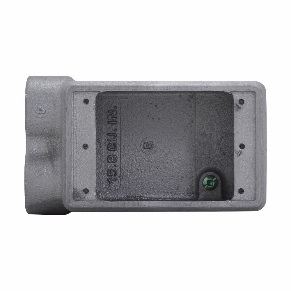 Eaton Crouse-Hinds series Condulet FS device box, Shallow, Feraloy iron alloy, Single-gang, S shape, 3/4"