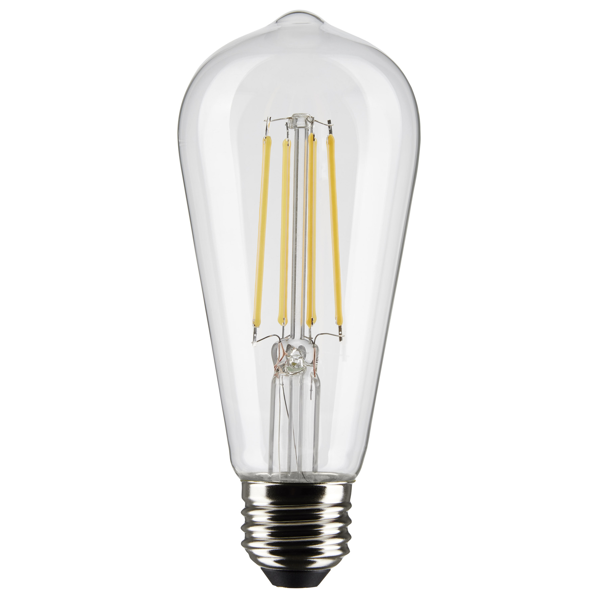 8 Watt ST19 LED Lamp - Clear - Medium Base - 90 CRI - 3000K - 120 Volts