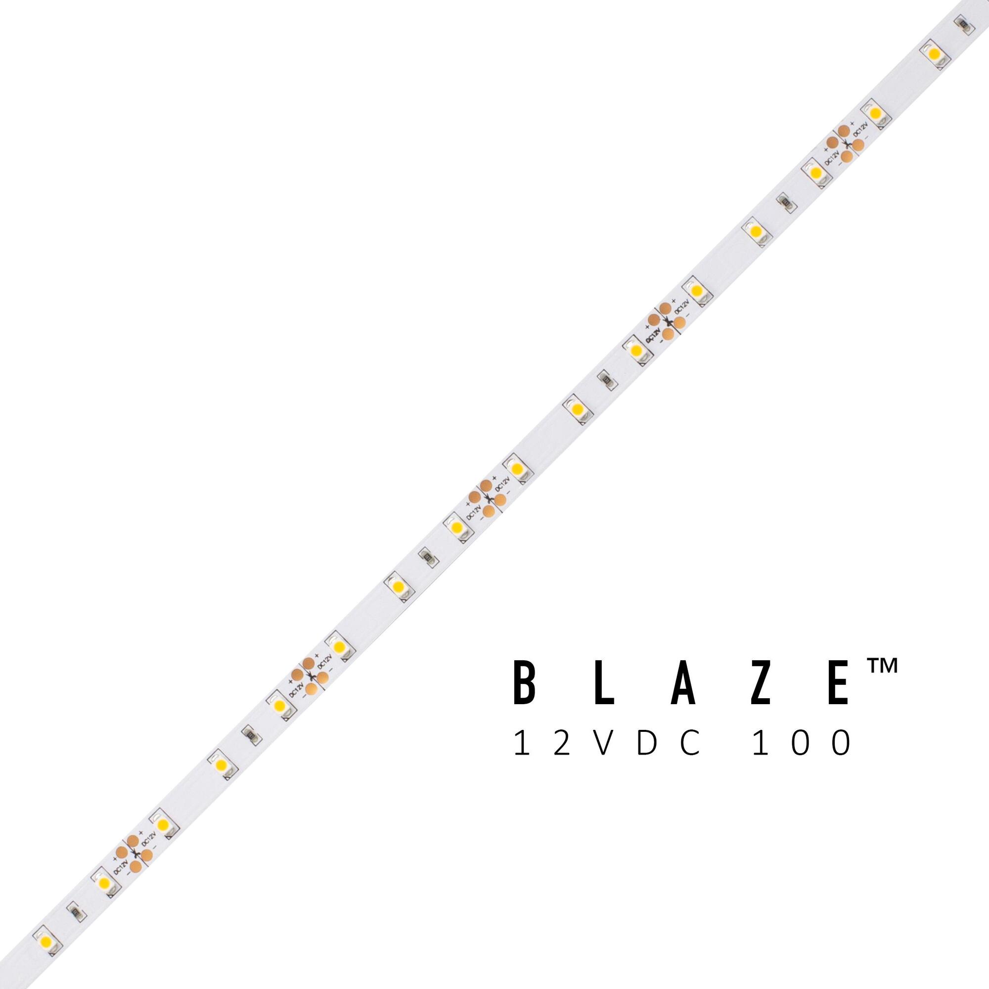 BLAZE 100 LED Tape Light, 12V, 3000K, 16.4 ft. Spool
