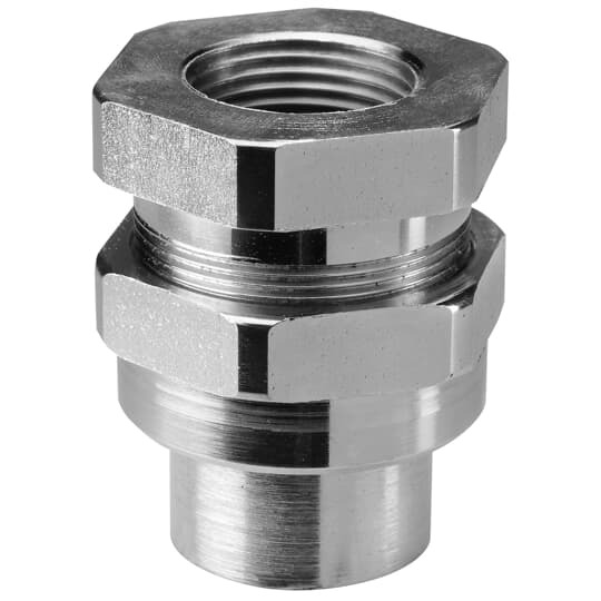 UNF-105-TB T&B 3-Piece Coupling Dust-Ignitionproof Female Explosionproof Conduit Union, 1/2 in, Steel, Electro Galvanized
