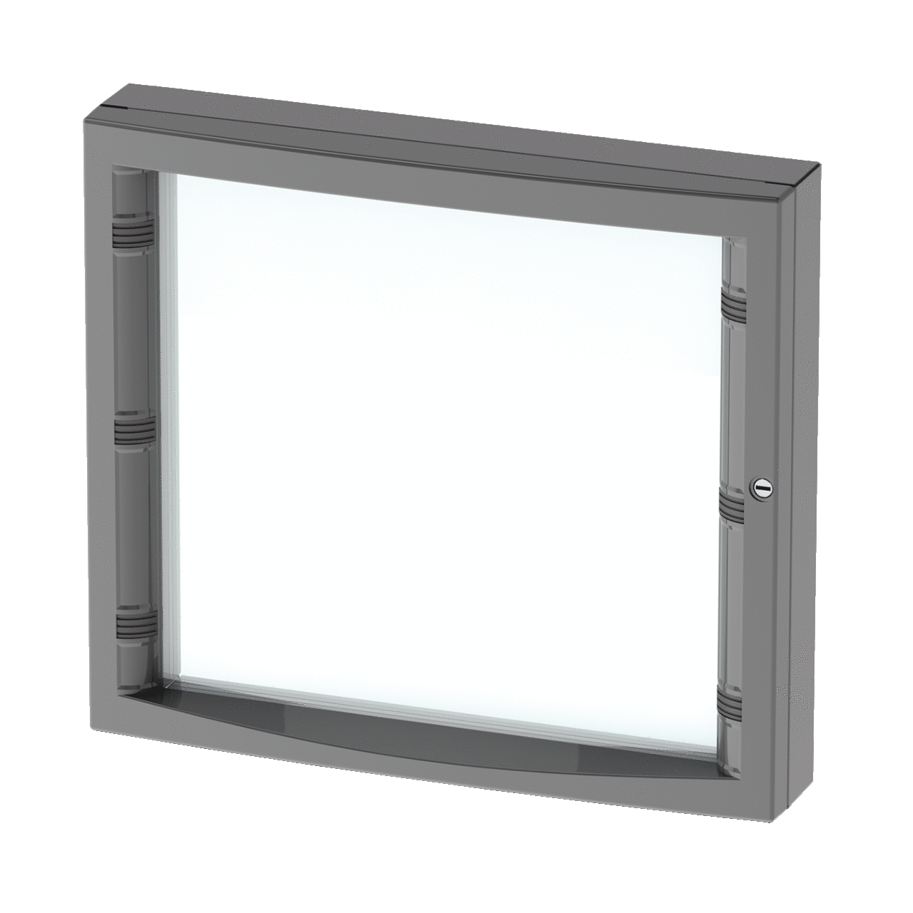 Concept Deep Hinged Window Kit, Type 12, fits 550x570mm, Gray, Steel