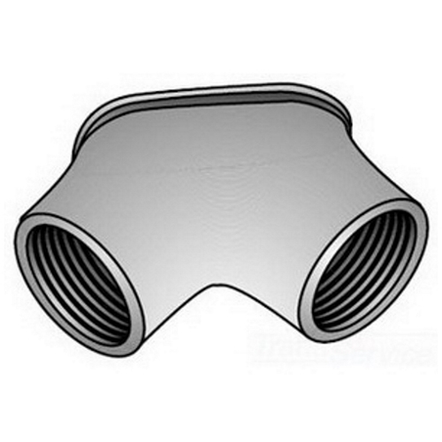 OZ-Gedney Type FF 90 DEG Raintight Corner Pulling Elbow, Malleable Iron, Finish: Zinc Plated, Length: 2-3/4 IN, Trade Size: 1 IN, Connection: FNPT, 1-15/16 IN Height, Third Party Certification: UL File Number E-11853, CSA 009795, Applicable Third P