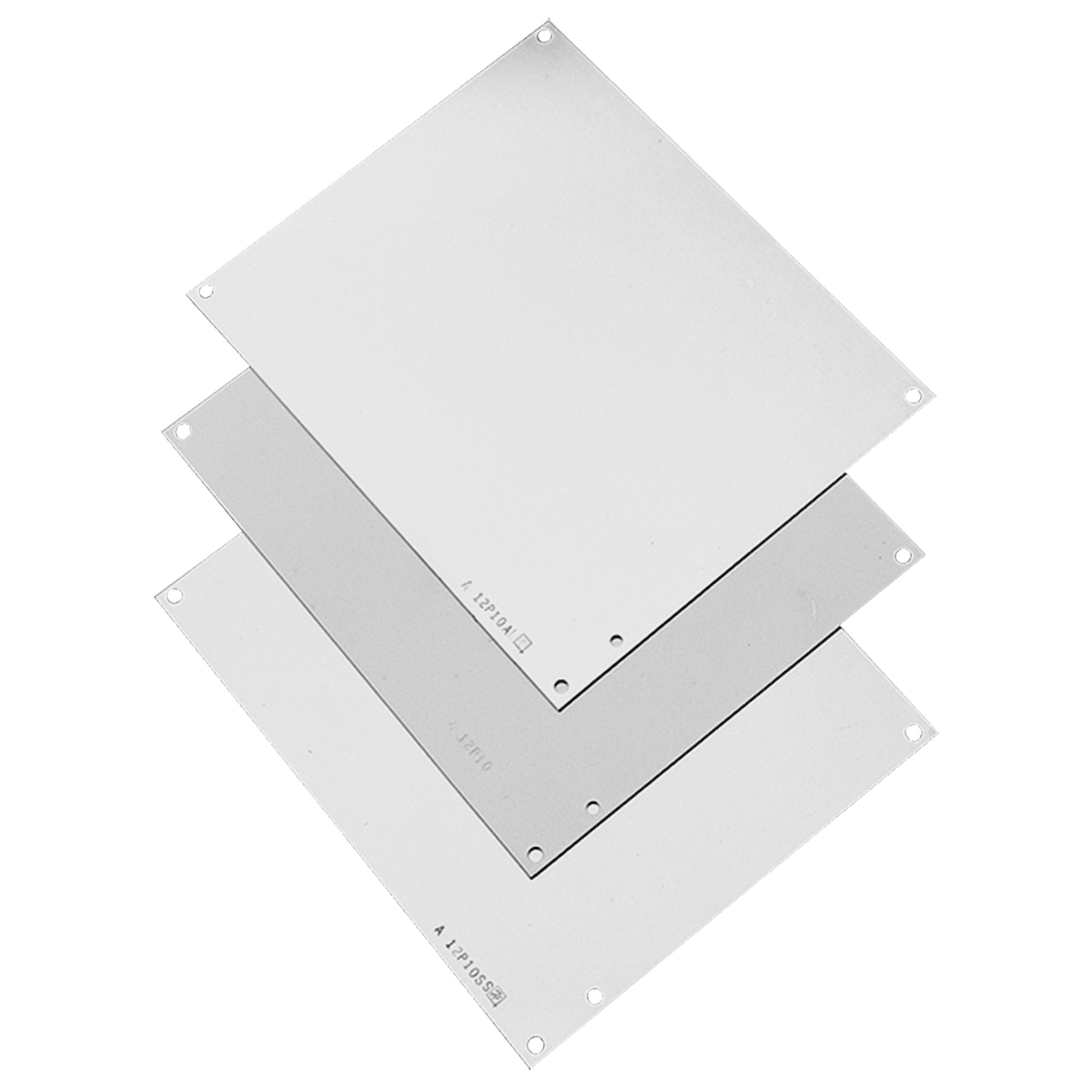 Panel for Junction Box, fits 12x12 Box, Galvanized, Mild Steel