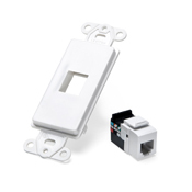Decora Insert Kit, 6P6C, White