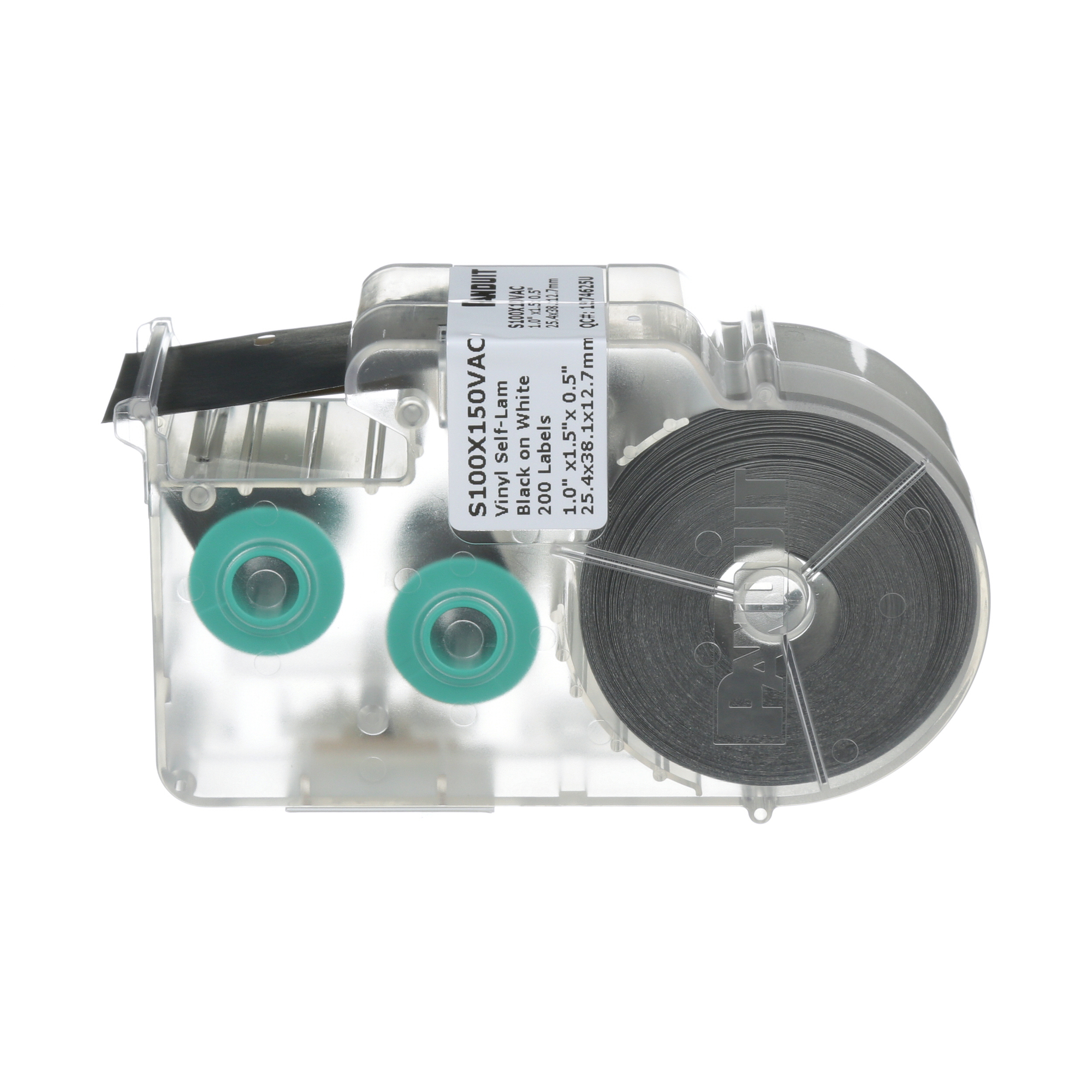 P1 Cassette, Self-Lam Label, Vinyl, 1.00