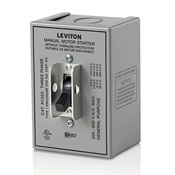 30 Amp, 600 Volt, Toggle Three-Pole AC Motor Starter, Suitable as Motor Disconnect, In Type 1 Metal Enclosure, Industrial Grade, Grounded, Gray