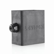 Portable Outlet Box, Sing-Gang, Extra Deep, Pendant Style, Cable Diameter 0.230-Inch, 0.546-Inch, Black