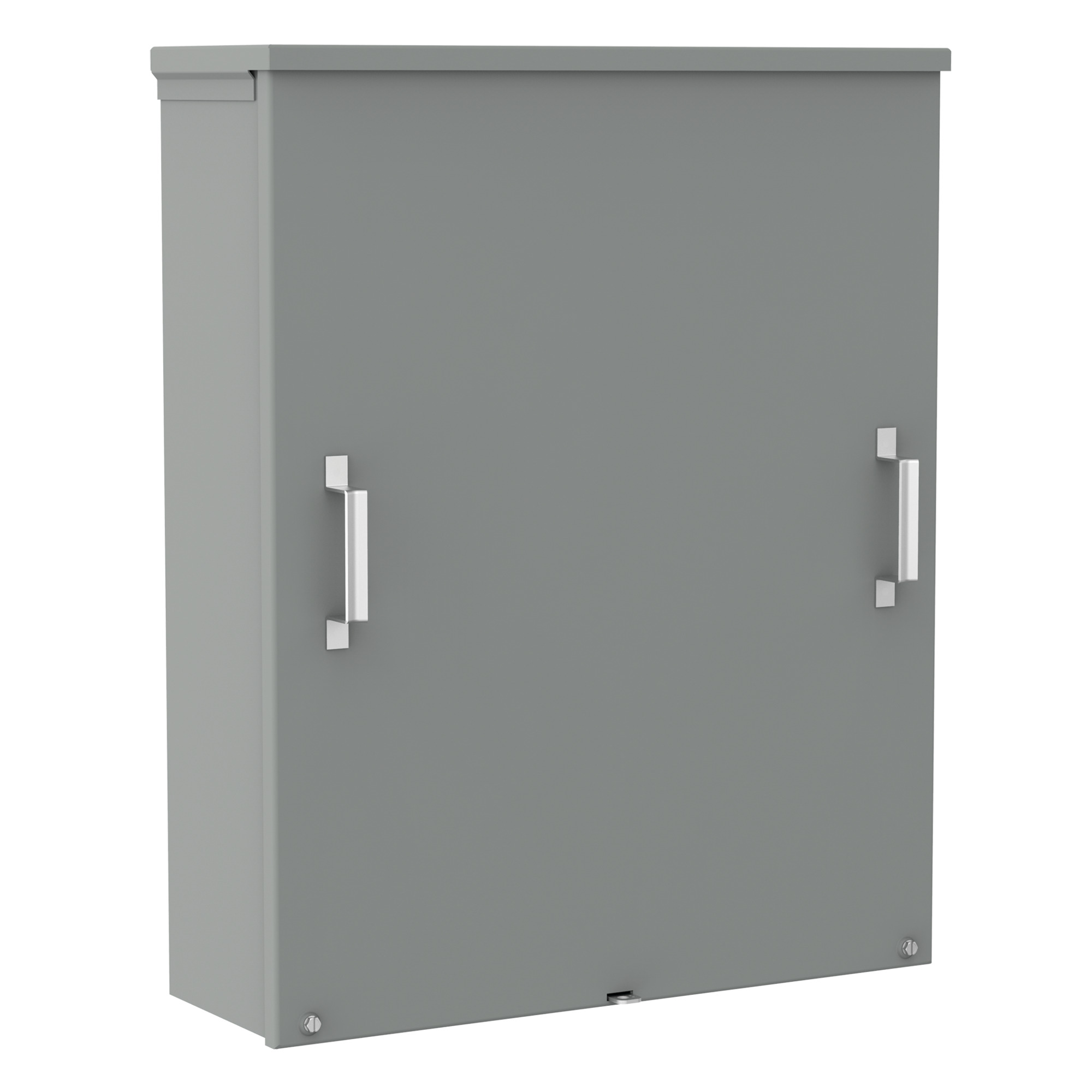 Screw-Cover Drip-Shield Type 3R no Knockouts, 24x24x8, Gray, Steel