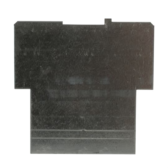 Two Gang Square Box Partition, 4-11/16 Inch Square x 2-1/8 Inches Deep, Pre-Galvanized Steel, For 2-1/8 Inch Deep Box with Square-Cut Tile Wall Two-Device 1-1/4 Inch, 1-1/2 Inch, and 2 Inch Covers