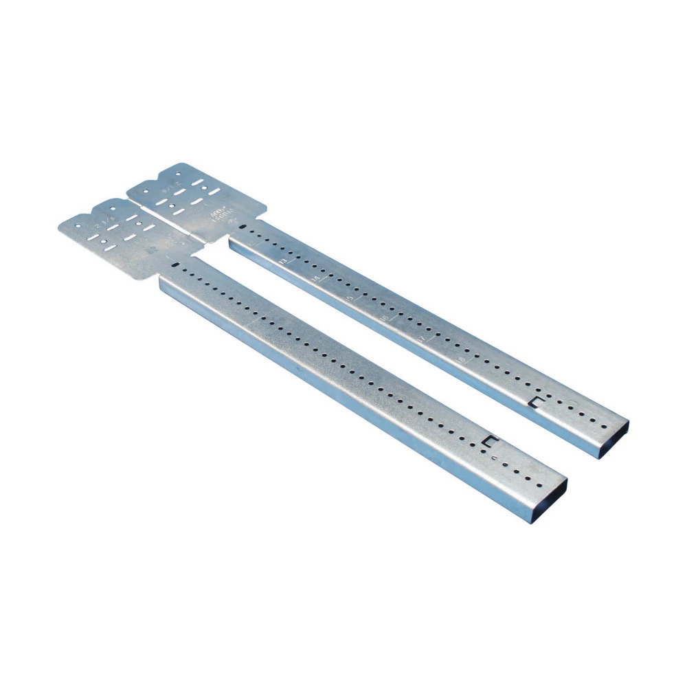 Telescoping box bracket 15 3/4"25" stud space 1 1/2", 2 1/8", 2 1/2" box depth