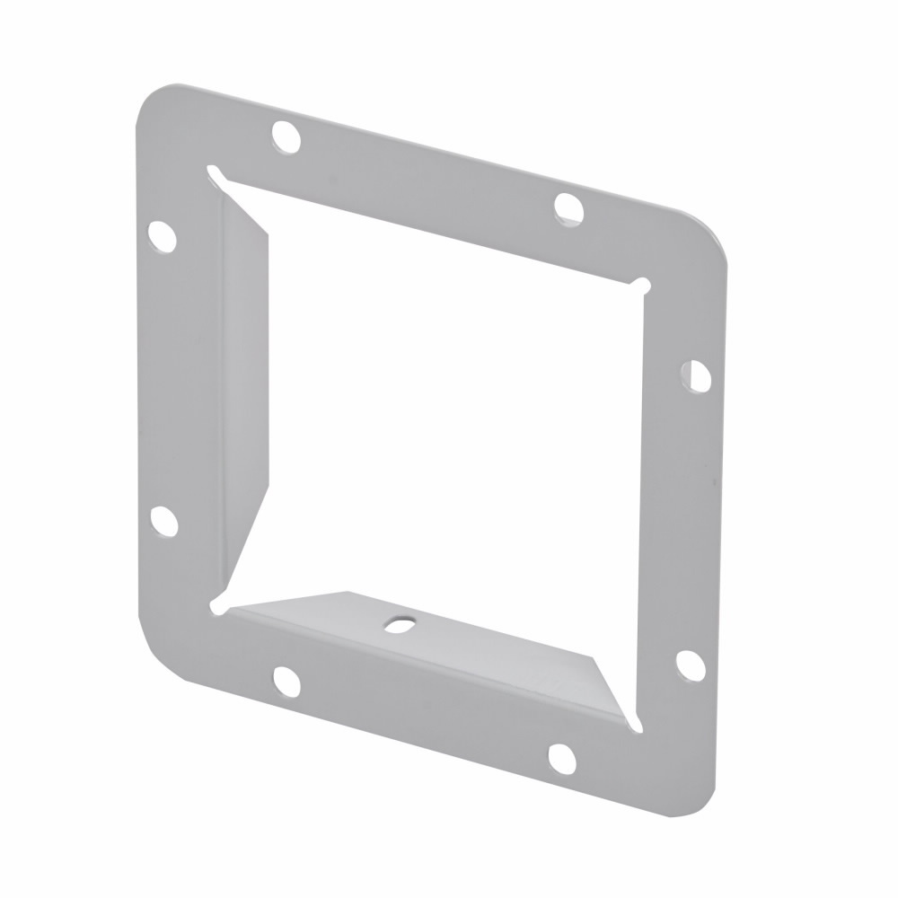 Eaton B-Line series wireway end flange, Wireway end flange, NEMA 1, Steel, ANSI 61 gray painted finish, 12" X 12"
