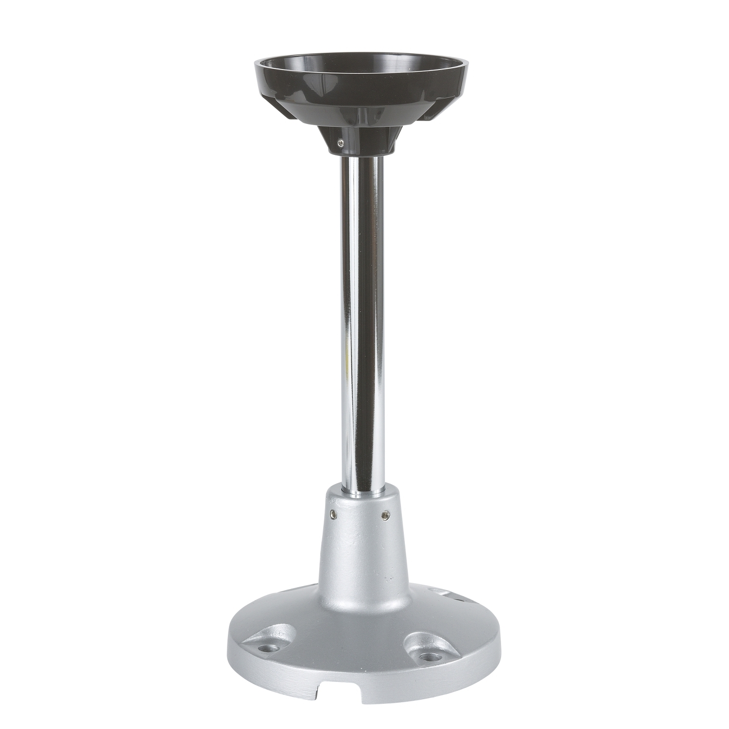 Mounting tube, Harmony XVC, with metal fixing plate, aluminium, for tower light XVC 100mm, and beacon XVR 106 and 120mm