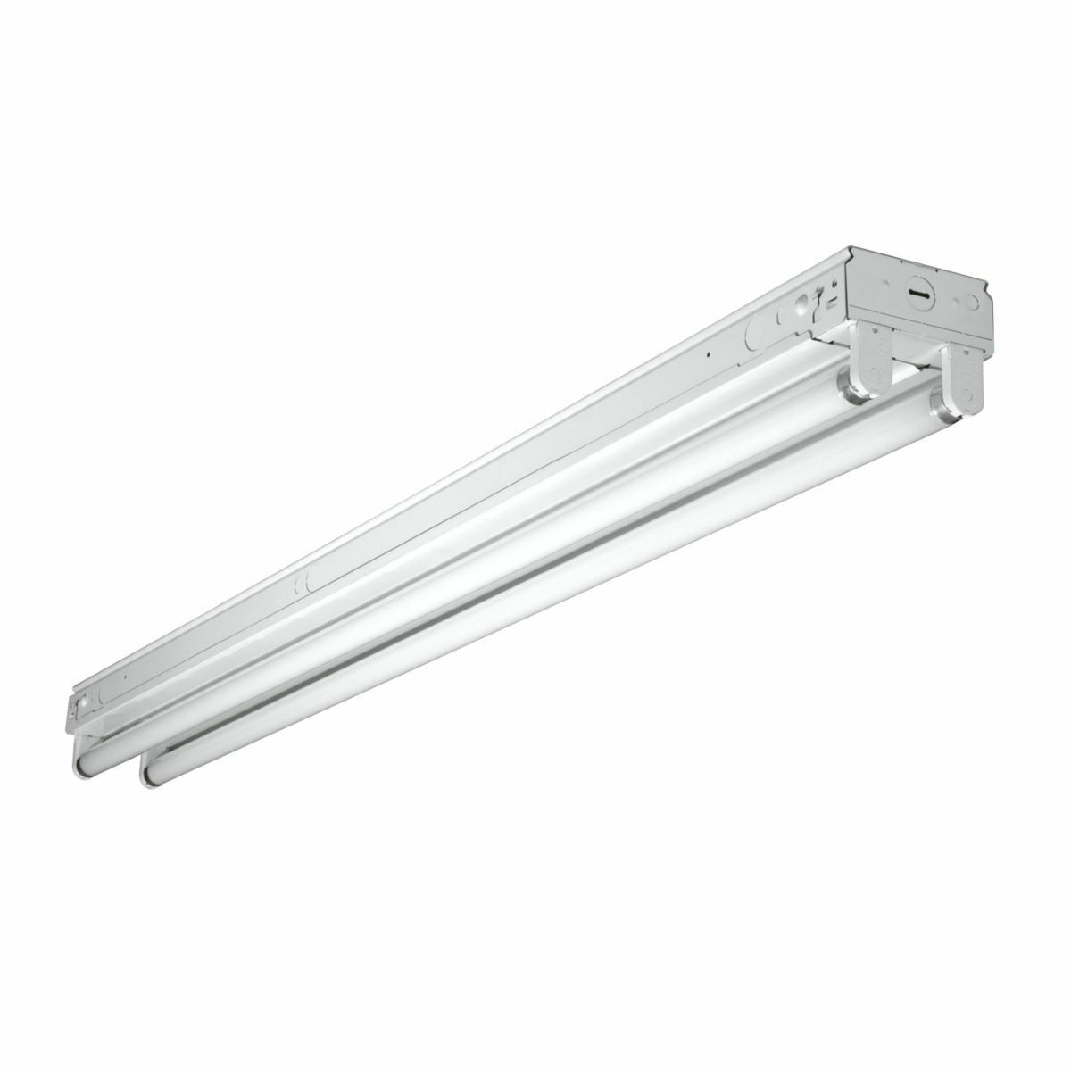 2 Lamp, 8' Standard Strip, Electronic Ballast, T8, Flip-up Sockets
