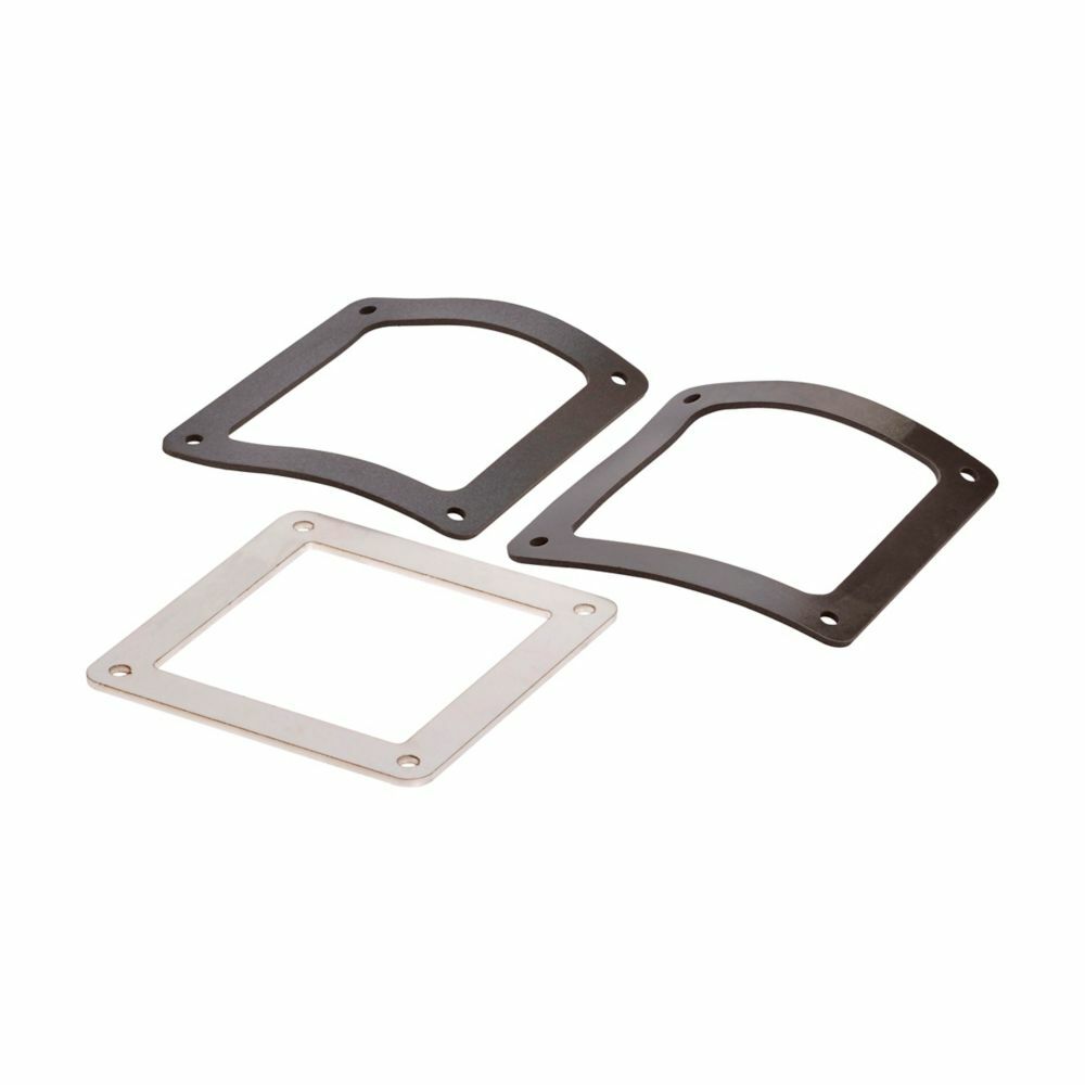 Eaton B-Line series wireway miscellaneous fitting, Feed through, Box connector, NEMA 4X, Stainless steel, Brushed finish, 4" X 4"