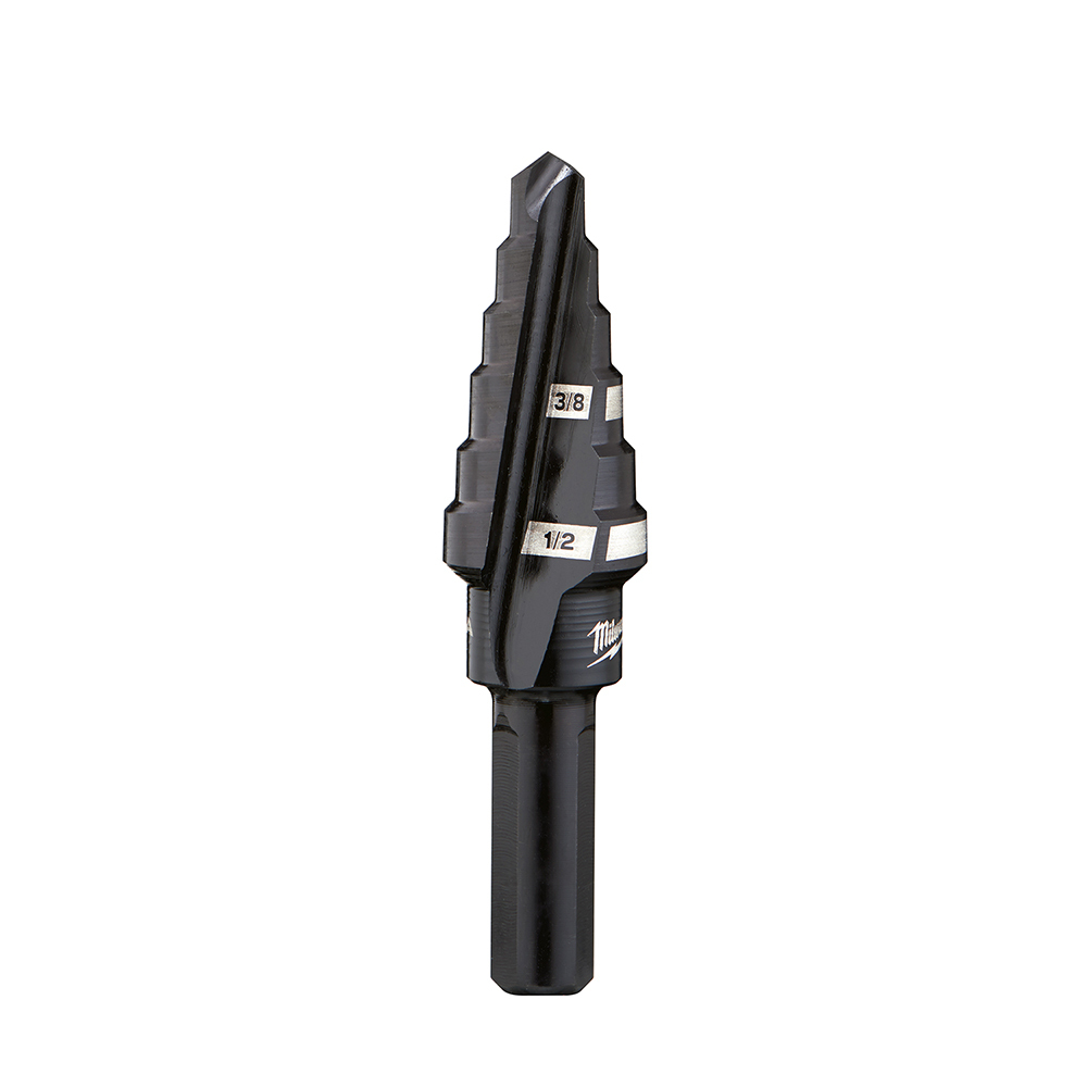 #6 Step Drill Bit, 3/8 in. & 1/2 in. x 1/16 in.