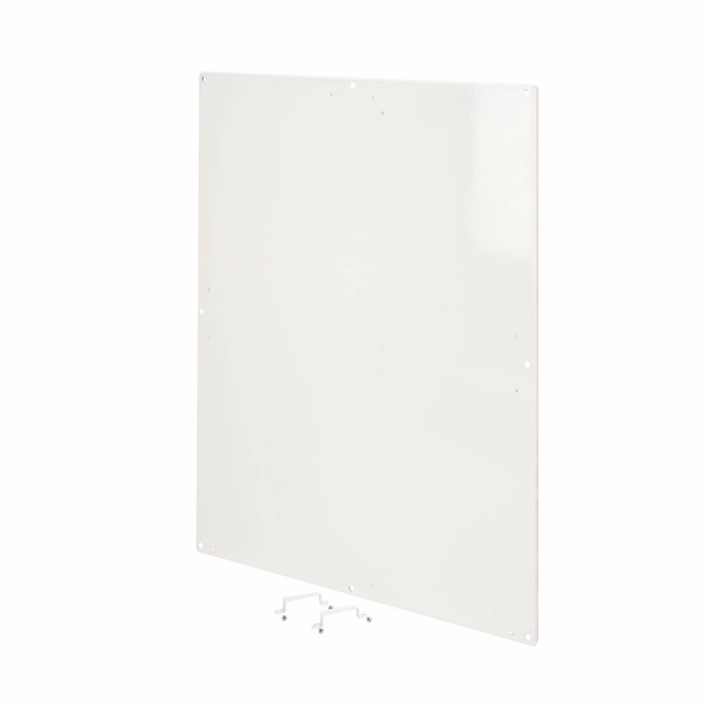 Eaton B-Line series mounting panels, White powder paint, Steel, Used with 72" X 72" enclosures, Large NEMA flanged panels
