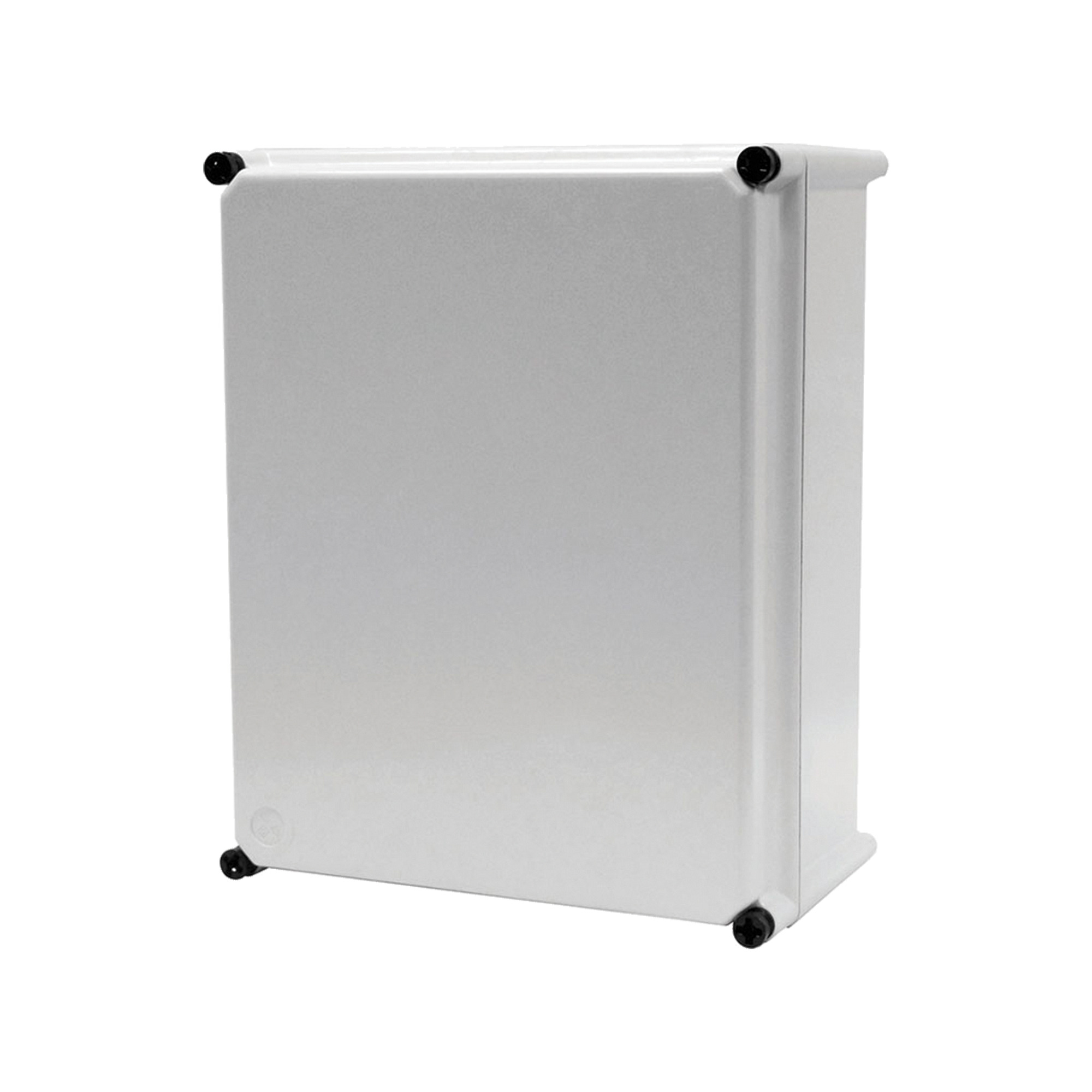 APO Flat Opaque Screw Cover Type 4X, 23.74x23.74x6.93, Lt Gray, Fiberglass