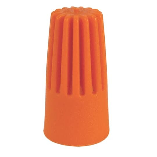 Orange XTP non-winged wire connector.   #18 to #14.   (100 pieces per box)