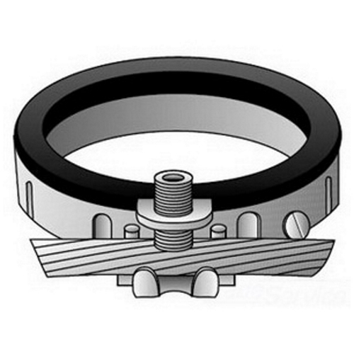 OZ-Gedney Type BLG Insulated Grounding Bushing, Size: 3/4 IN, Steel Body, Stainless Steel Screws, Finish: Zinc Plated, Connection: Set-Screw, 150 DEG C, 1-3/8 IN Outside Diameter, 5/8 IN Width, 14 - 4 AWG Grounding Wire, 1-1/4 IN Turning Radius W