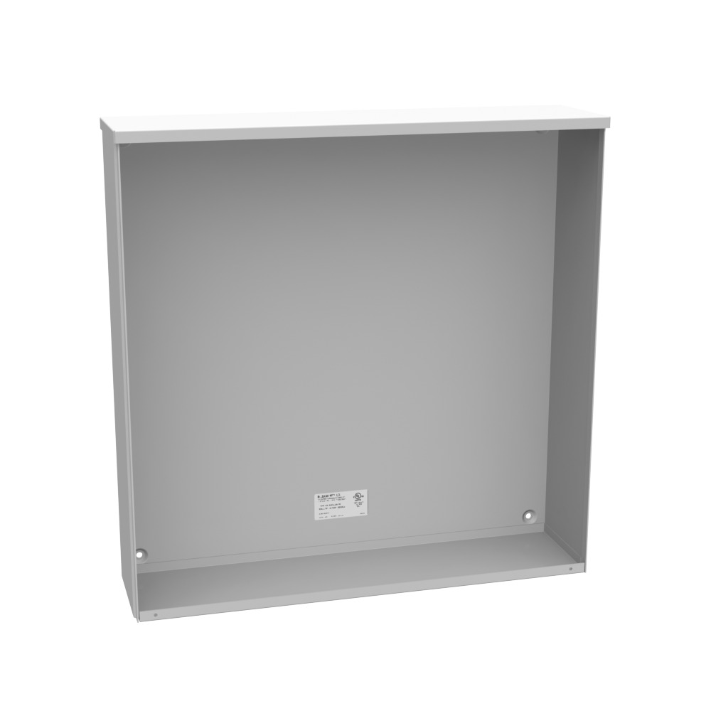 24x6x24 Screw Cover Type 3R UL Listed Steel No Knockouts ANSI 61 Gray Quad D Knockout for Lock Emboss Mounting Holes in Back