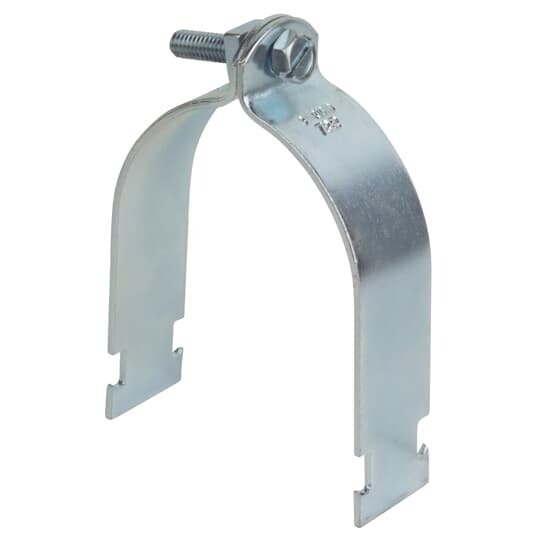 Strap, 14 Gauge, Size 1/2 Inch, Outer Diameter Size .840 Inches, Aluminum, For Rigid or IMC Conduit, Pipe and Electrical Metal Tubing