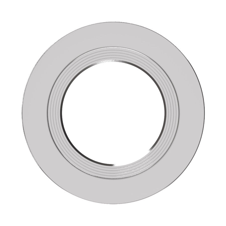 Recessed Retro Downlight Trim Larger 4 Inches Round Baffle Brushednickle