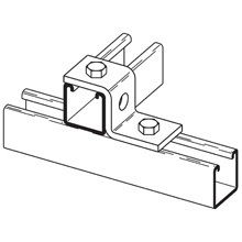 Eaton B-Line series offset fitting, 1.62" H x 3.5" L x 1.62" W, Steel, DURA GREEN, 1/4" Gauge, Fits channel type B22