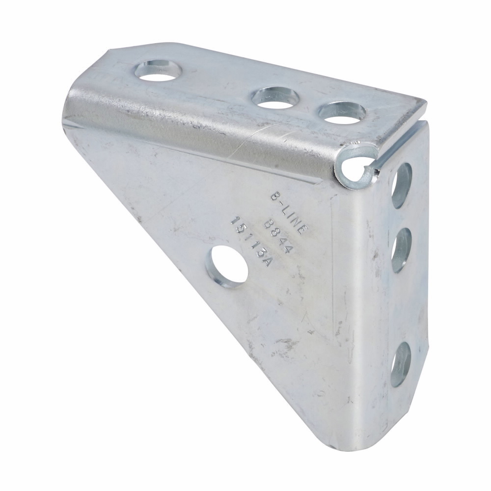 Eaton B-Line series shelf angle and brackets, 4" H x 4" L x 1.78" W, Steel, Stainless steel type 304, Universal shelf bracket
