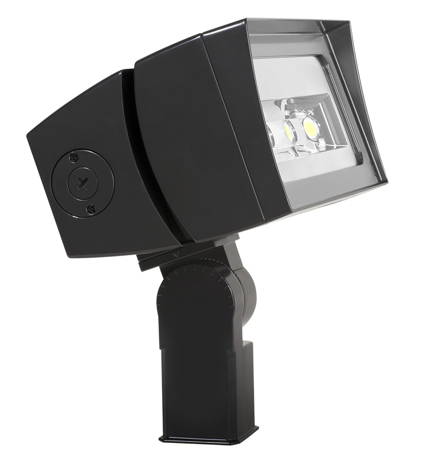 Future Flood, 120W,7Hx6V, 5000k, LED, 120-277V, Dimmable Slipfitter, Bronze