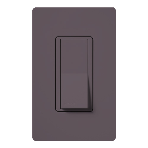 Claro Switch, Satin Finish, Single-pole, 277V/15A in plum