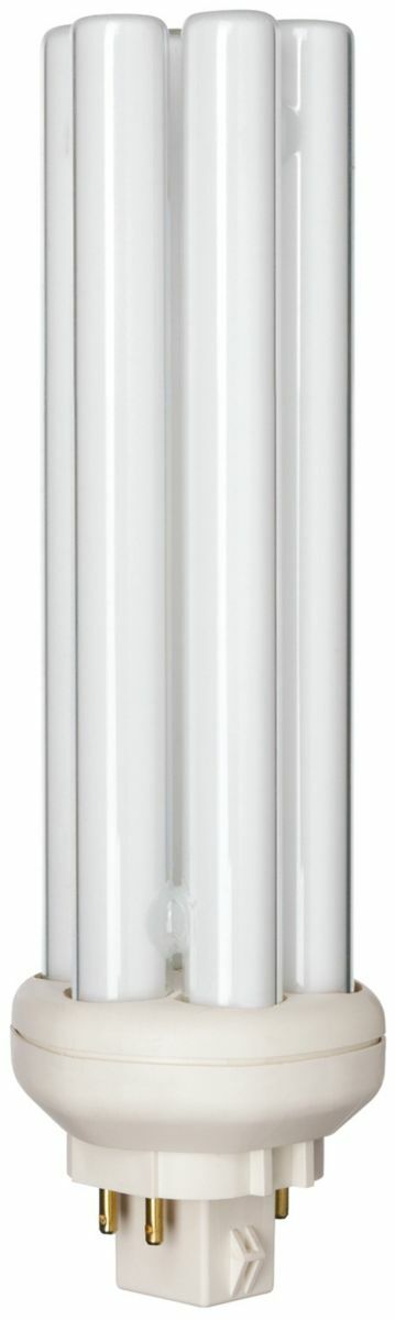 Energy savings made simple. Up to 21% energy savings when replacing the 32W and 42W lamps wth the Philips Energy Advantage 27W and 33W lamps.;Better for the environment with only 1.4 mg of mercury per lamp.;New bridged design allows for better efficiency and an even more compact size. Philips Linear Compact Fluorescent Lamps offer designers, specifiers and end-users new levels of efficiencies and versatility in sizes,configurations and application possibilities. With so many elegant fixtures available to complement their small size, high light output and advanced technology, Philips Energy Advantage lamps are fast becoming the preferred choice when maximum effciency and sleek design solutions are required. Sustainable lighting solution;Broad range of color temperatures;High light output in a compact size;Excellent color rendering of 82 CRI;Available in 27 and 33 Watts with 3000, 3500, and 4100 color temperatures Ideal for applications requiring maximum energy savings