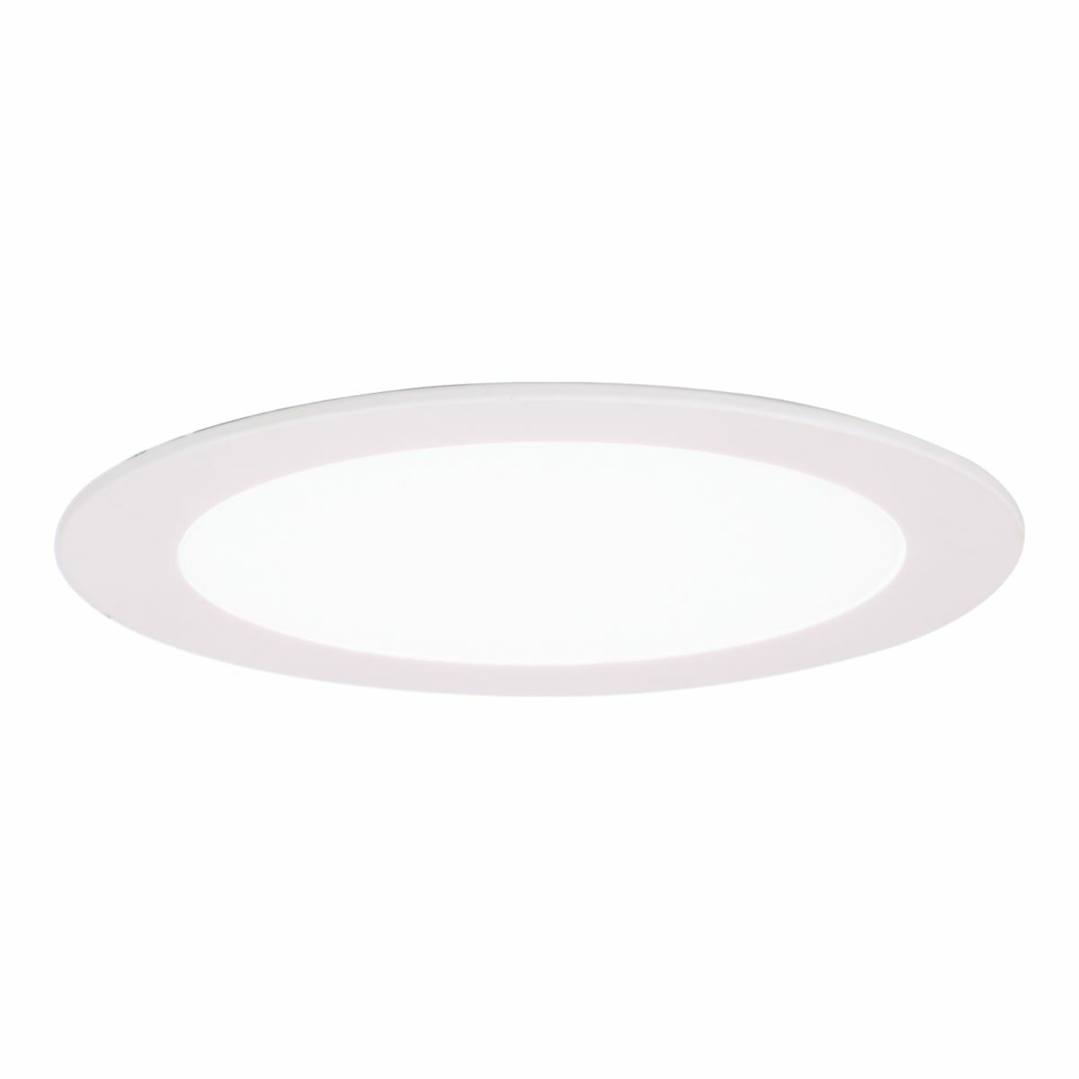 6" round decorative overlay, matte white