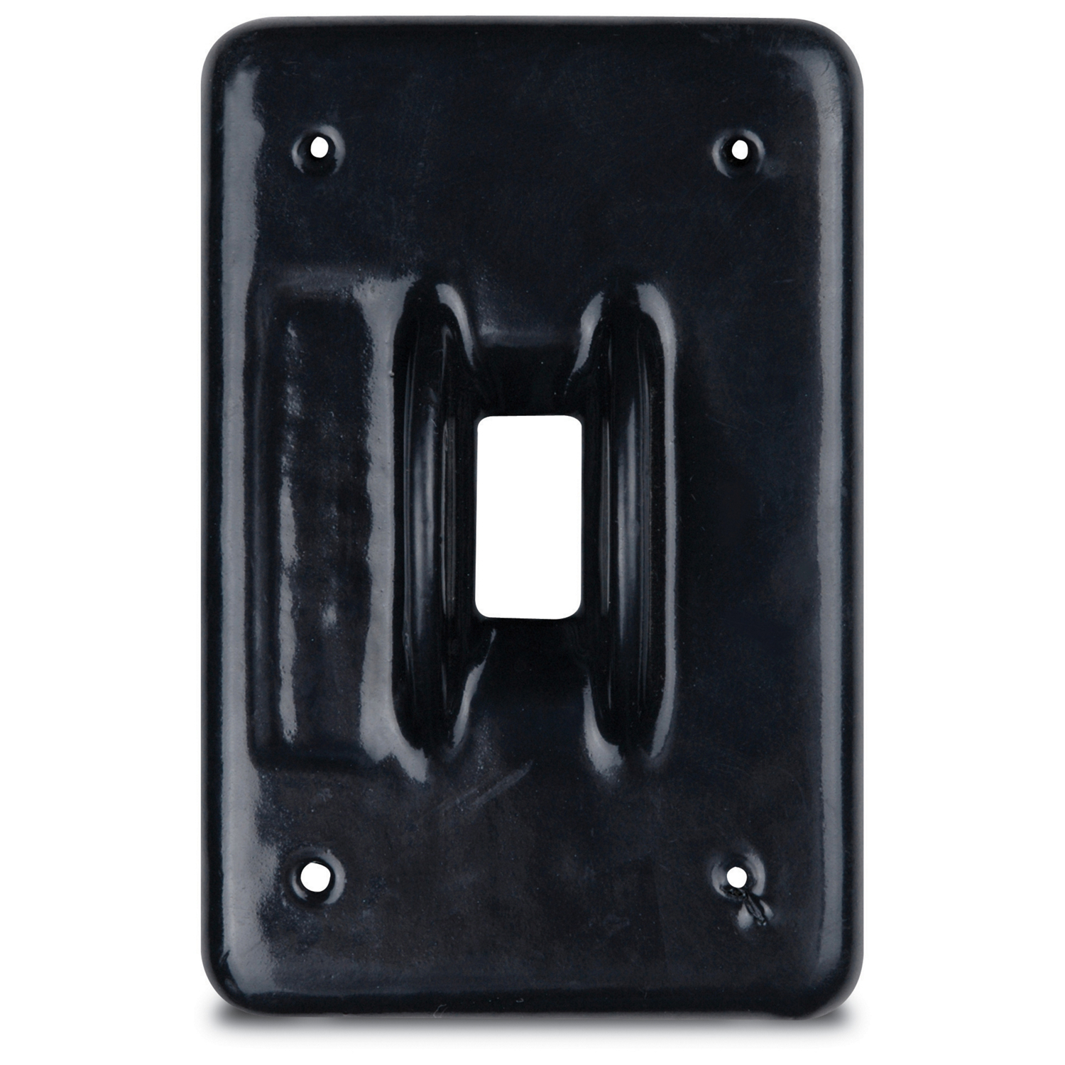 PVC Coated FS/FD Toggle Switch Cover, 1 Gang, Malleable Iron,Gray