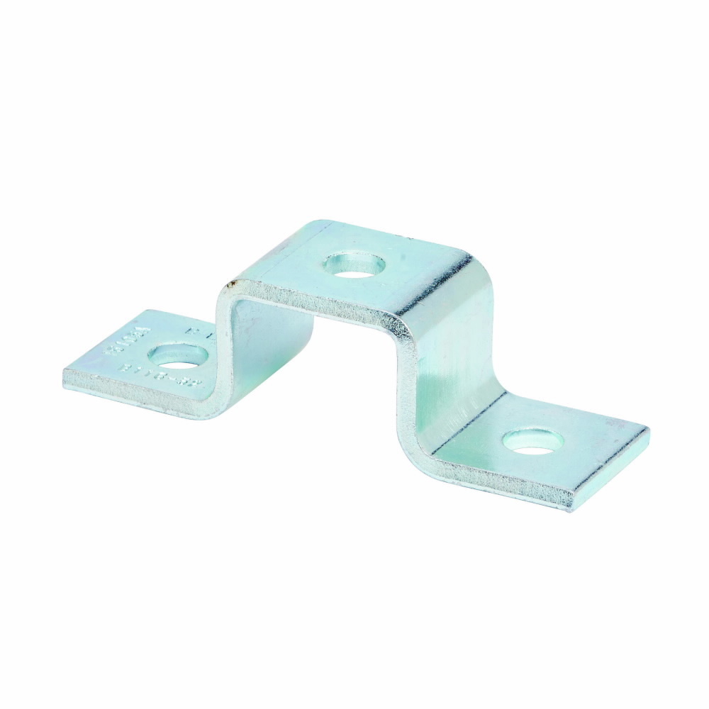 Eaton B-Line series U-support, 1.37" H x 5.43" L x 1.62" W, Steel, Electro-plated, 1/4" Gauge, Fits channel type 32
