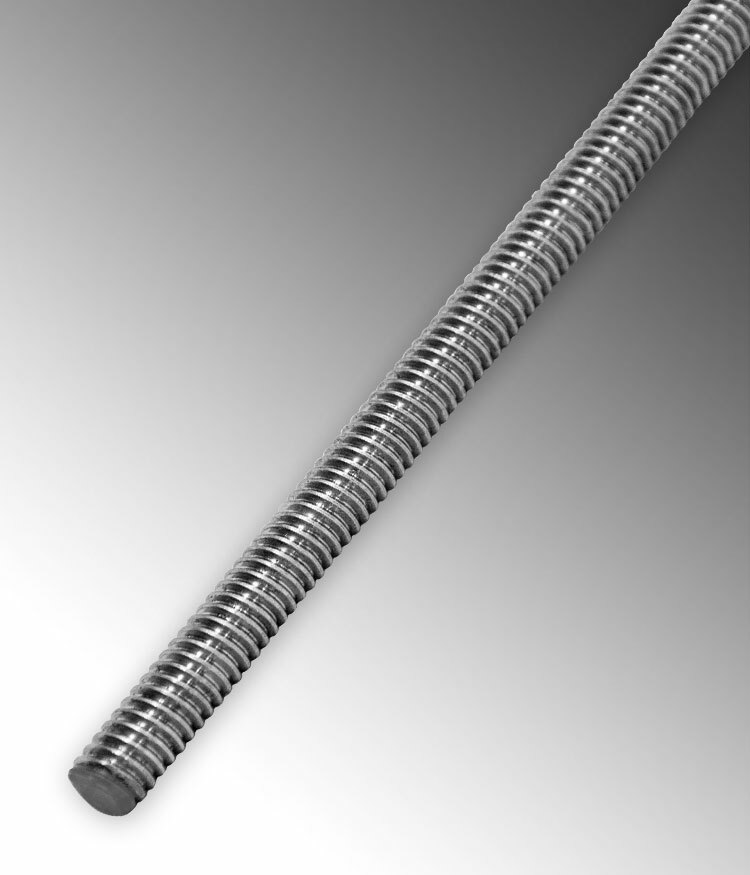 Rigid Stainless Steel 304 All Thread Rod 3/8" Trade Size 12 Feet Long