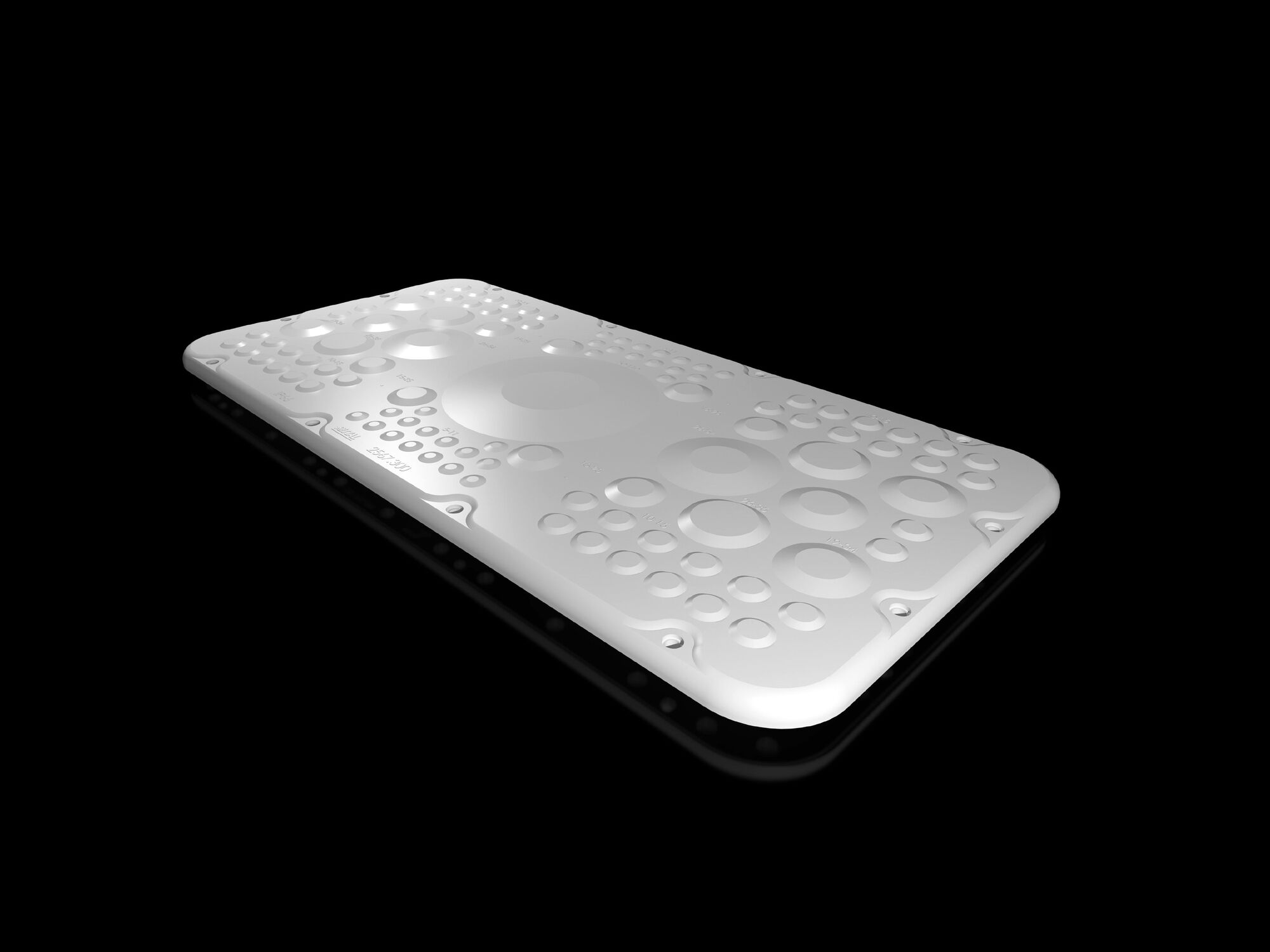 SZ Plastic gland plates, for AX, with membranes, WD: 436x221 mm, for gland plates size 7
