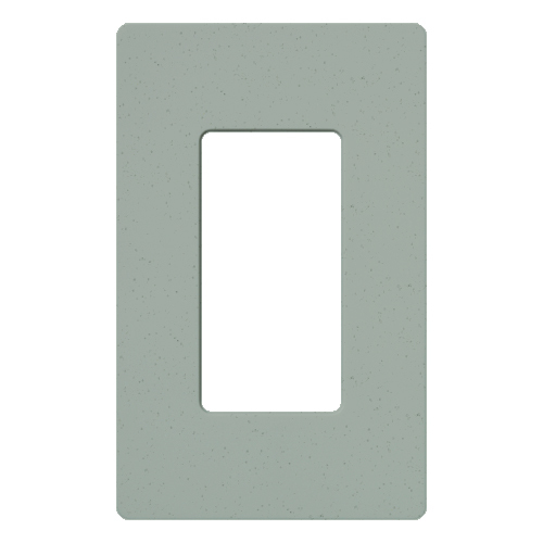 Claro Wallplate, Satin Finish, Single-gang in bluestone