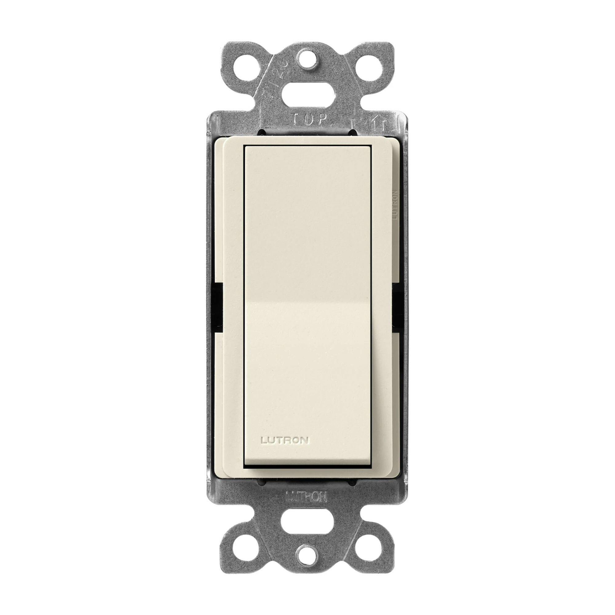 Lutron Claro 15 Amp, Single-Pole On/Off Rocker Switch, Pumice