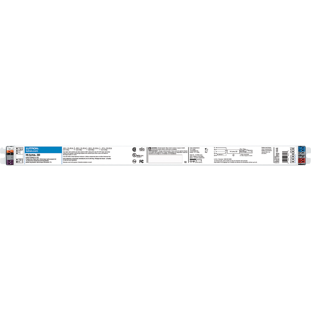 Hi-lume 3D 1 percent 3-Wire and EcoSystem Digital Link Controlled T5 HO Linear, 1 lamp, 54W