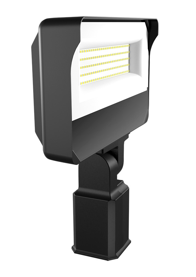X34 Flood, 87W,10000Lm, 3000k, 80CRI slipfitter, 120-277V, Dimmable, Bronze
