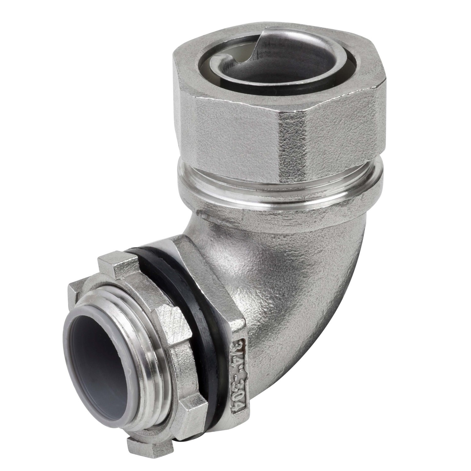 Stainless Steel 316 Flex 90 Degree Connector 1-1/4"