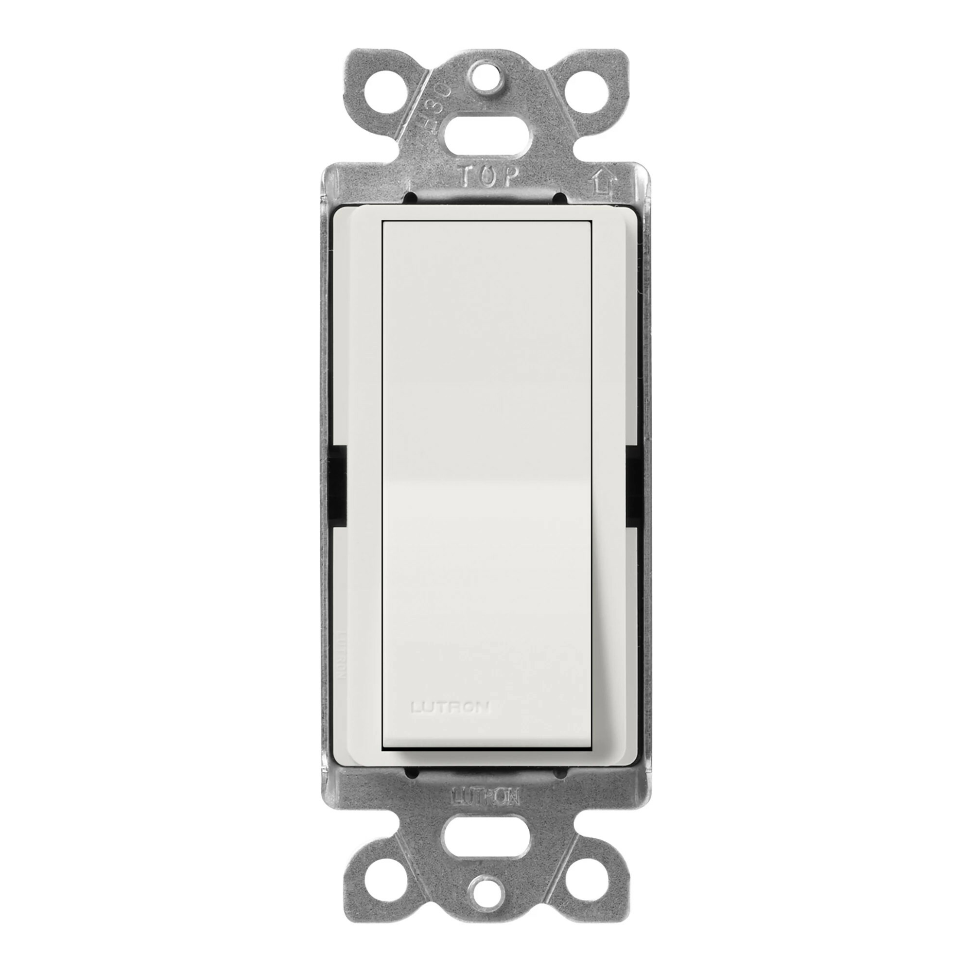 Lutron Claro 15 Amp, 3-Way On/Off Rocker Switch, Lunar Gray