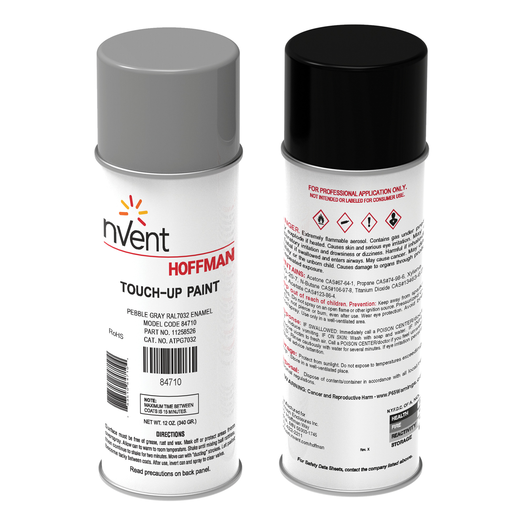 Touch-Up Paint for HOFFMAN Enclosures and Panels, High Solids Gray